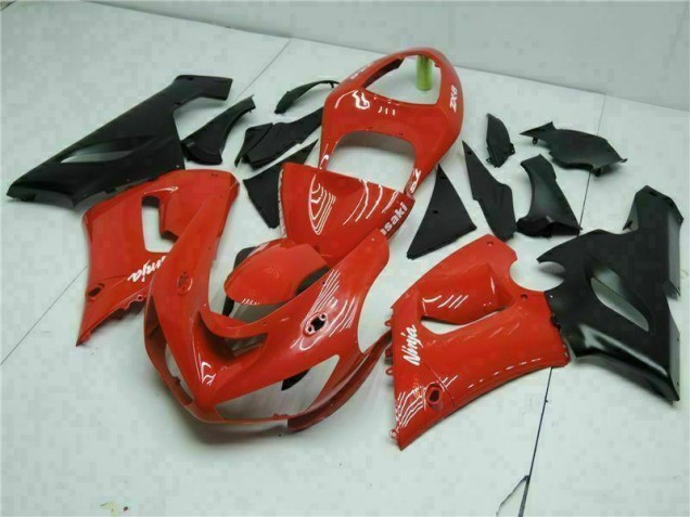 Rot Kawasaki ZX6R 2005-2006 Motorrad Verkleidung Rot Kawasaki ZX6R 2005-2006 Motorrad Verkleidung