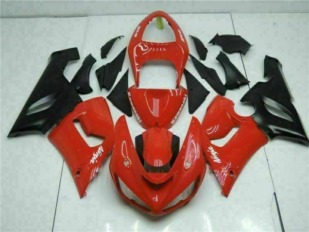 Rot Kawasaki ZX6R 2005-2006 Motorrad Verkleidung Rot Kawasaki ZX6R 2005-2006 Motorrad Verkleidung
