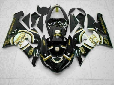 Schwarz Kawasaki ZX6R 2005-2006 Motorrad Verkleidungen & Plastik