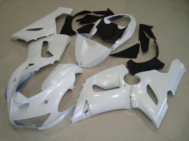 Dunkel Perl Weiß Kawasaki ZX6R 2005-2006 Motorrad Verkleidungen Dunkel Perl Weiß Kawasaki ZX6R 2005-2006 Motorrad Verkleidungen