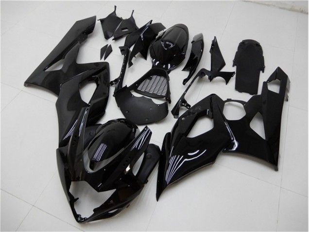 Glänzend Schwarz Suzuki GSXR 1000 K5 2005-2006 Motorrad Verkleidungen Glänzend Schwarz Suzuki GSXR 1000 K5 2005-2006 Motorrad Verkleidungen