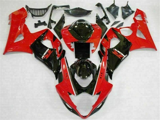 Rot Schwarz Suzuki GSXR 1000 K5 2005-2006 Motorrad Verkleidungen