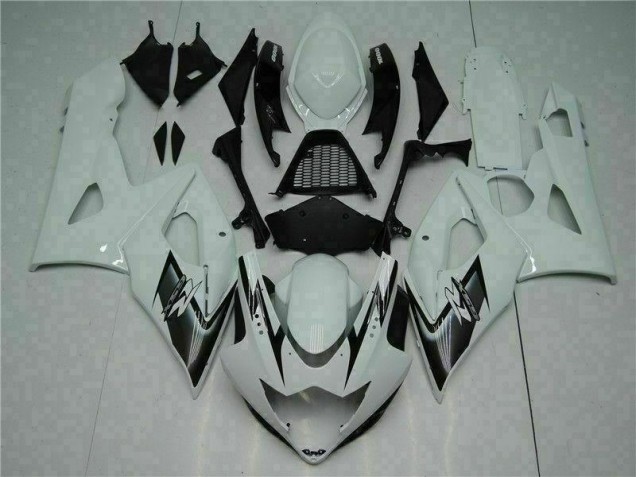 Weiß Suzuki GSXR 1000 K5 2005-2006 Motorrad Verkleidungen Weiß Suzuki GSXR 1000 K5 2005-2006 Motorrad Verkleidungen