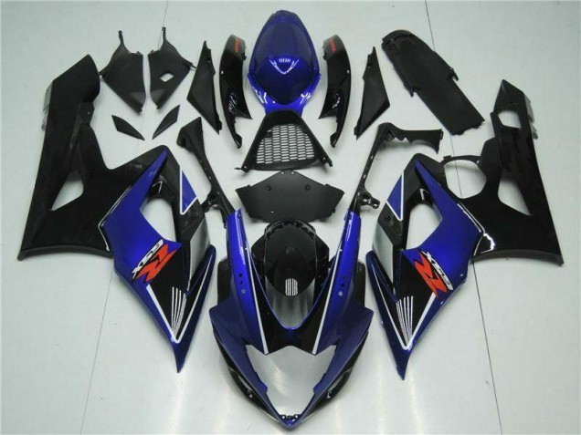 Blau Schwarz Suzuki GSXR 1000 K5 2005-2006 Motorrad Verkleidungen Blau Schwarz Suzuki GSXR 1000 K5 2005-2006 Motorrad Verkleidungen