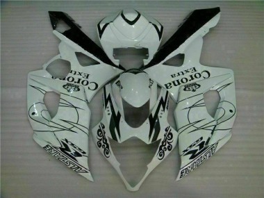 Weiß Suzuki GSXR 1000 K5 2005-2006 Motorrad Vollverkleidung