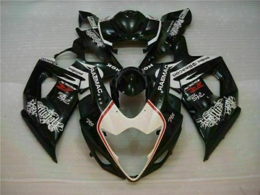 Weiß Schwarz Suzuki GSXR 1000 K5 2005-2006 Motorrad Verkleidung