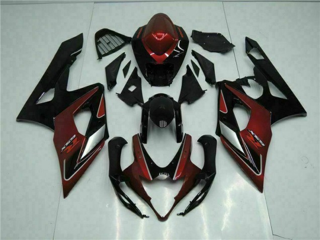 Rot Schwarz Suzuki GSXR 1000 K5 2005-2006 Motorrad Verkleidung