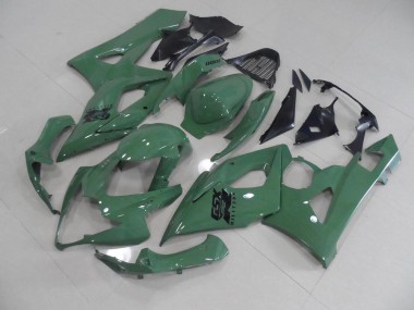 Glänzendes Armee Grün Suzuki GSXR 1000 K5 2005-2006 Motorrad Verkleidungen