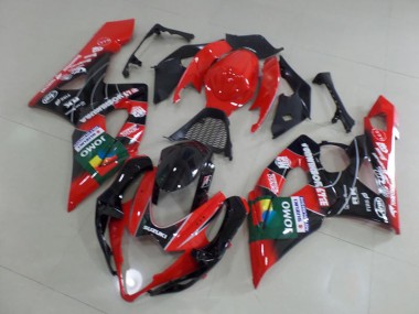Rot Yoshimura Suzuki GSXR 1000 K5 2005-2006 Motorrad Verkleidungen