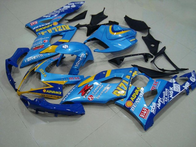Hell blau Rizla Suzuki GSXR 1000 K5 2005-2006 Motorrad Verkleidungen Hell blau Rizla Suzuki GSXR 1000 K5 2005-2006 Motorrad Verkleidungen