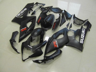 Matt Schwarz mit Weißen Aufklebern Suzuki GSXR 1000 K5 2005-2006 Motorrad Verkleidungen
