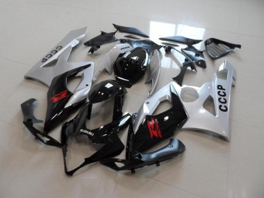 Silber Schwarz Suzuki GSXR 1000 K5 2005-2006 Motorrad Verkleidungen