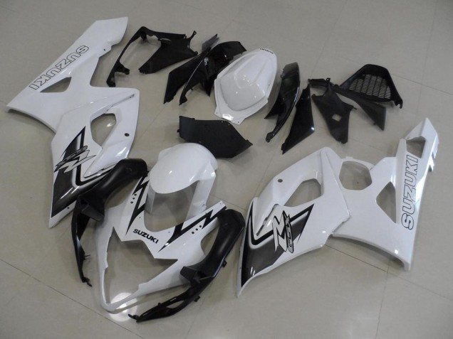 Weiß Und Schwarz Suzuki GSXR 1000 K5 2005-2006 Motorrad Verkleidungen Weiß Und Schwarz Suzuki GSXR 1000 K5 2005-2006 Motorrad Verkleidungen