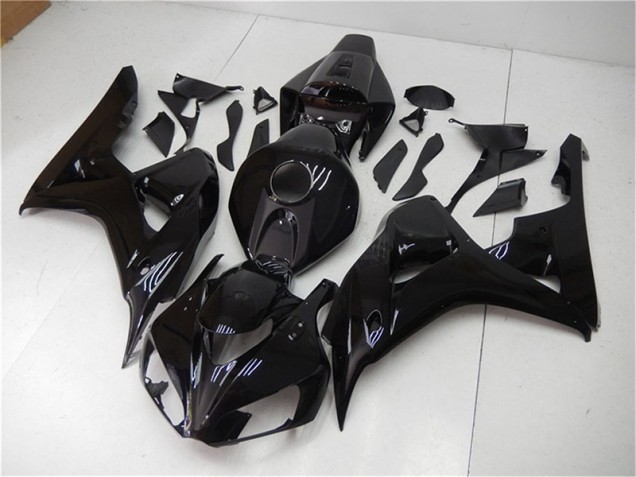 Glänzend Schwarz Honda CBR 1000 RR 2006-2007 Motorrad Vollverkleidung