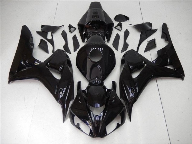Glänzend Schwarz Honda CBR 1000 RR 2006-2007 Motorrad Vollverkleidung