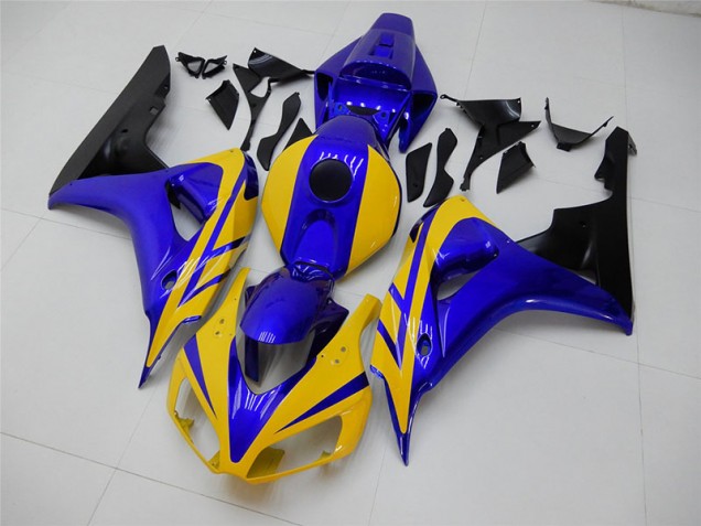 Gelb Blau Honda CBR 1000 RR 2006-2007 Motorrad Verkleidungen Gelb Blau Honda CBR 1000 RR 2006-2007 Motorrad Verkleidungen