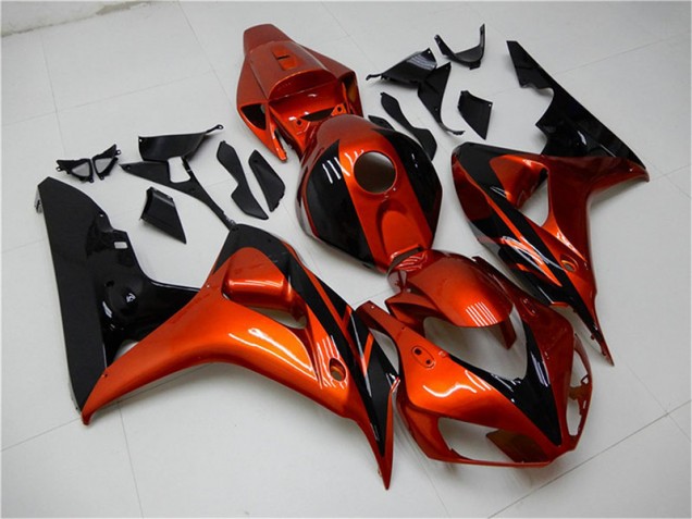 Orange Schwarz Honda CBR 1000 RR 2006-2007 Motorrad Verkleidungen