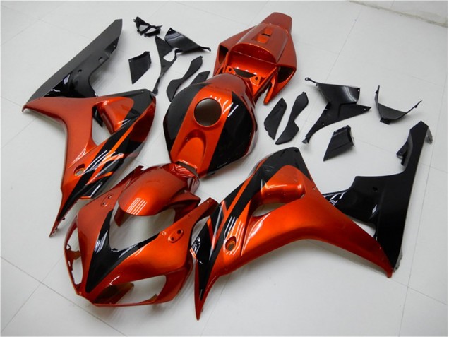 Orange Schwarz Honda CBR 1000 RR 2006-2007 Motorrad Verkleidungen