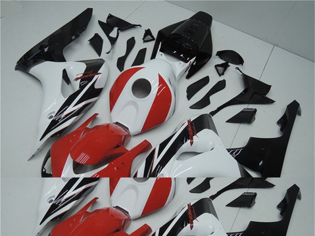 Rot Weiß Schwarz Honda CBR 1000 RR 2006-2007 Motorrad Verkleidung Rot Weiß Schwarz Honda CBR 1000 RR 2006-2007 Motorrad Verkleidung
