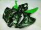 Grüne Flamme Schwarz Honda CBR 1000 RR 2006-2007 Motorrad Verkleidungen