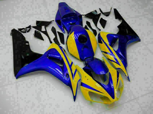 Blau Gelb Honda CBR 1000 RR 2006-2007 Motorrad Verkleidungen Blau Gelb Honda CBR 1000 RR 2006-2007 Motorrad Verkleidungen