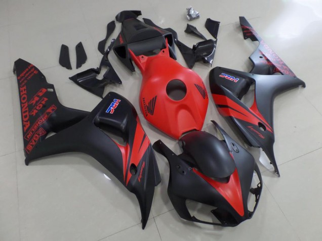 Rot und Matt Schwarz Honda CBR 1000 RR 2006-2007 Motorrad Verkleidungen Rot und Matt Schwarz Honda CBR 1000 RR 2006-2007 Motorrad Verkleidungen