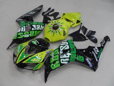 Gelb Grün Rossi Honda CBR 1000 RR 2006-2007 Motorrad Verkleidungen