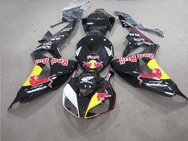 Schwarzer Rot Bull Honda CBR 1000 RR 2006-2007 Motorrad Verkleidung