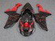 Schwarz Rot Kawasaki ZX10R 2006-2007 Motorrad Verkleidungen Schwarz Rot Kawasaki ZX10R 2006-2007 Motorrad Verkleidungen