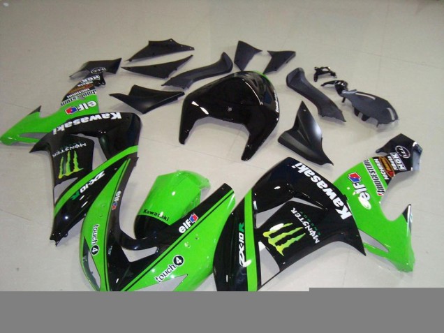 Grünes Monster Kawasaki ZX10R 2006-2007 Motorrad Vollverkleidung