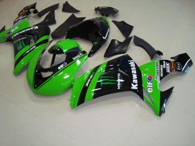 Grünes Monsterrennen Kawasaki ZX10R 2006-2007 Motorrad Verkleidungen