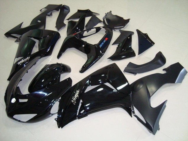 Schwarz Matt Schwarz Kawasaki ZX10R 2006-2007 Motorrad Verkleidungen Schwarz Matt Schwarz Kawasaki ZX10R 2006-2007 Motorrad Verkleidungen