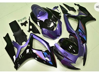 Lila Schwarz Suzuki GSXR 600 / 750 K6 2006-2007 Motorrad Verkleidungen