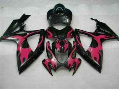 Schwarz Suzuki GSXR 600 / 750 K6 2006-2007 Motor Verkleidungen