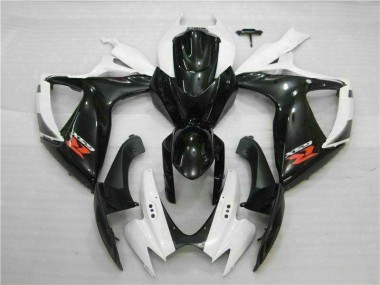 Weiß Schwarz Suzuki GSXR 600 / 750 K6 2006-2007 Motorrad Verkleidung