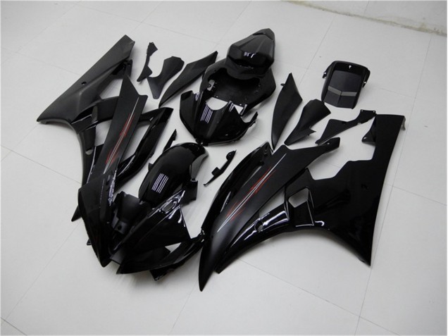 Matt schwarz Glänzend Yamaha R6 2006-2007 Motorrad Verkleidungen Matt schwarz Glänzend Yamaha R6 2006-2007 Motorrad Verkleidungen