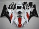 Rot Weiß Schwarz Yamaha R6 2006-2007 Motorrad Verkleidungen