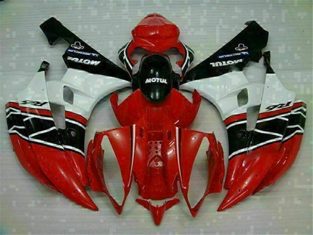 Rot Weiß Yamaha R6 2006-2007 Motor Verkleidung Rot Weiß Yamaha R6 2006-2007 Motor Verkleidung