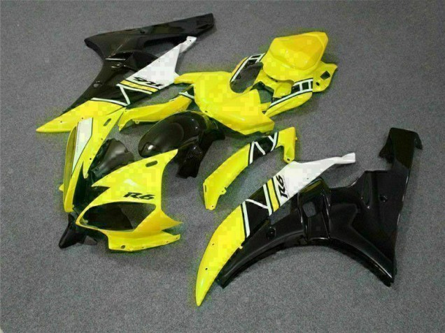 Gelb Yamaha R6 2006-2007 Motorrad Verkleidung Gelb Yamaha R6 2006-2007 Motorrad Verkleidung