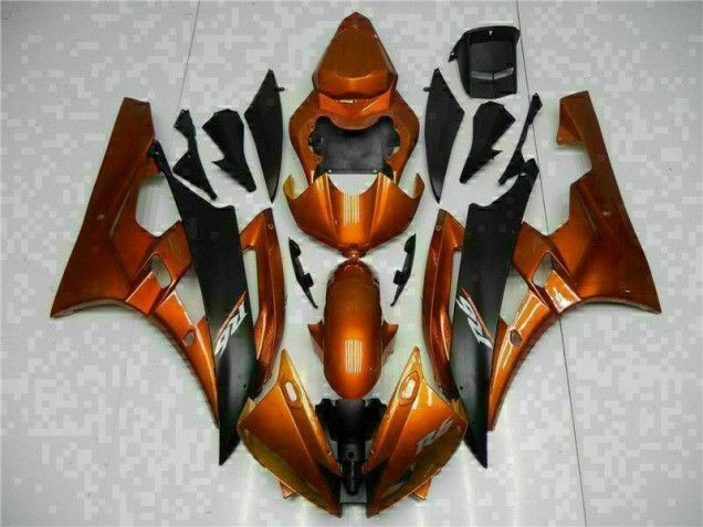Orange Yamaha R6 2006-2007 Motorrad Verkleidungen Orange Yamaha R6 2006-2007 Motorrad Verkleidungen