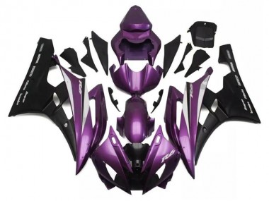 Lila Schwarz Yamaha R6 2006-2007 Motorrad Verkleidungen