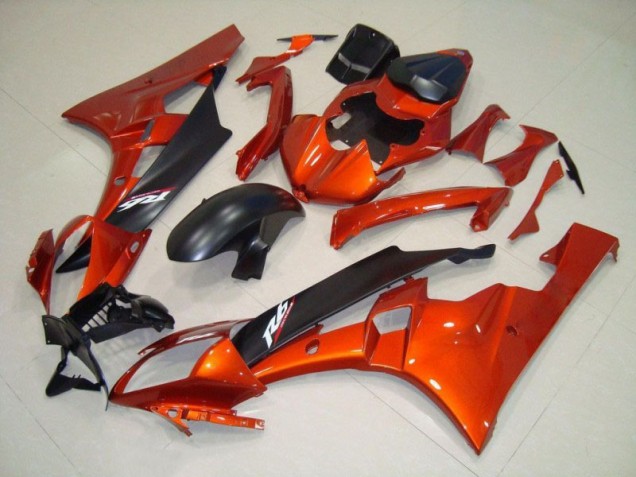 Orange Matt schwarz Yamaha R6 2006-2007 Motorrad Verkleidung Orange Matt schwarz Yamaha R6 2006-2007 Motorrad Verkleidung