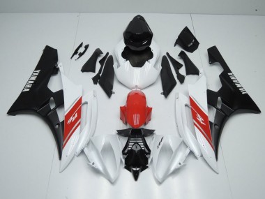 Weiß Rot Und Matt Schwarz Yamaha R6 2006-2007 Motorrad Verkleidungen