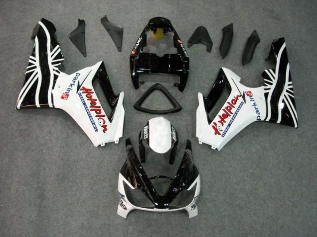 Schwarz Weiß Triumph Daytona 675 Triple 2006-2008 Motorrad Verkleidungen Schwarz Weiß Triumph Daytona 675 Triple 2006-2008 Motorrad Verkleidungen
