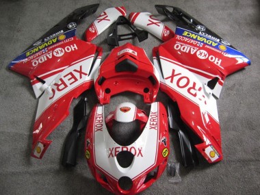 Rot Weiß Xerox Ducati 749 2005-2006 Motorrad Verkleidungen