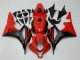 Schwarz Rot Honda CBR 600 RR 2007-2008 Motorrad Vollverkleidung Schwarz Rot Honda CBR 600 RR 2007-2008 Motorrad Vollverkleidung