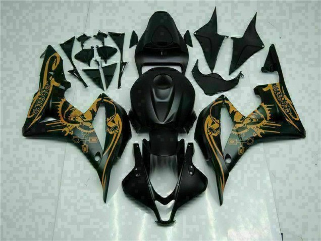 Schwarz Honda CBR 600 RR 2007-2008 Motorrad Verkleidungen Schwarz Honda CBR 600 RR 2007-2008 Motorrad Verkleidungen