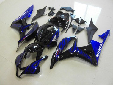 Schwarze Blau Flamme Honda CBR 600 RR 2007-2008 Motorrad Verkleidungen