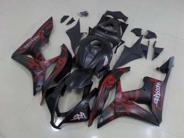 Schwarz Rot Honda CBR 600 RR 2007-2008 Motorrad Verkleidungen