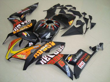 Matt Schwarzer Rossi Honda CBR 600 RR 2007-2008 Motorrad Verkleidungen